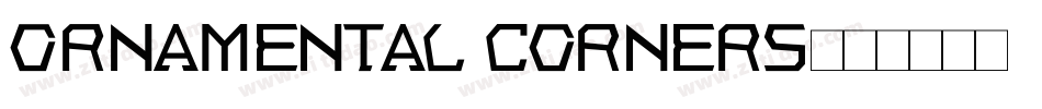 Ornamental Corners字体转换